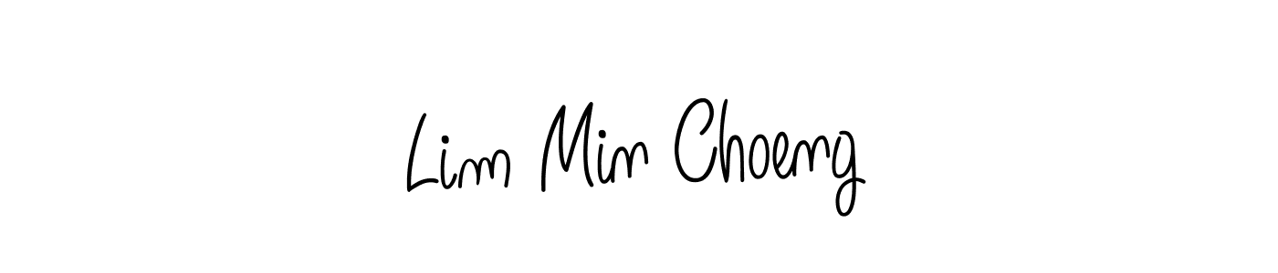 How to make Lim Min Choeng signature? Angelique-Rose-font-FFP is a professional autograph style. Create handwritten signature for Lim Min Choeng name. Lim Min Choeng signature style 5 images and pictures png