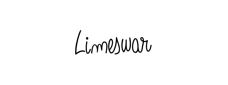 Make a beautiful signature design for name Limeswar. With this signature (Angelique-Rose-font-FFP) style, you can create a handwritten signature for free. Limeswar signature style 5 images and pictures png