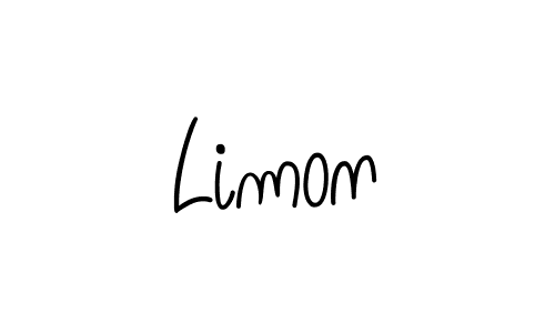 Use a signature maker to create a handwritten signature online. With this signature software, you can design (Angelique-Rose-font-FFP) your own signature for name Limon. Limon signature style 5 images and pictures png