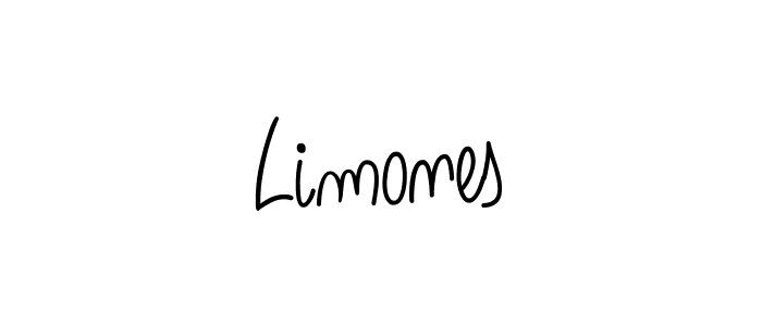 Use a signature maker to create a handwritten signature online. With this signature software, you can design (Angelique-Rose-font-FFP) your own signature for name Limones. Limones signature style 5 images and pictures png