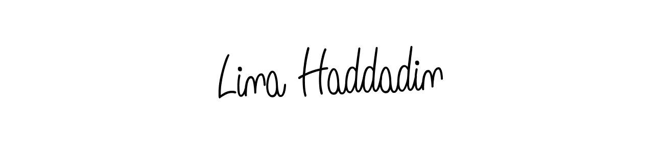 Best and Professional Signature Style for Lina Haddadin. Angelique-Rose-font-FFP Best Signature Style Collection. Lina Haddadin signature style 5 images and pictures png