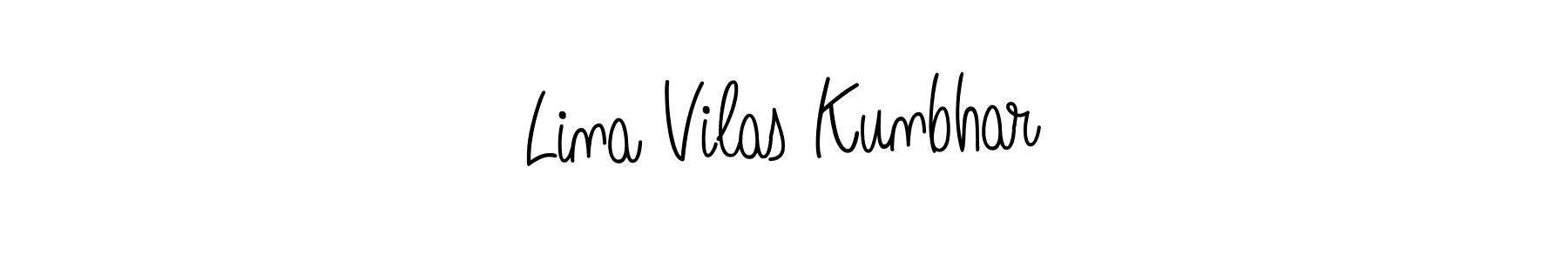 Make a short Lina Vilas Kunbhar signature style. Manage your documents anywhere anytime using Angelique-Rose-font-FFP. Create and add eSignatures, submit forms, share and send files easily. Lina Vilas Kunbhar signature style 5 images and pictures png