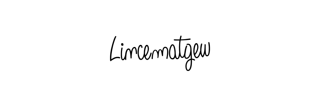 Make a beautiful signature design for name Lincematgew. With this signature (Angelique-Rose-font-FFP) style, you can create a handwritten signature for free. Lincematgew signature style 5 images and pictures png