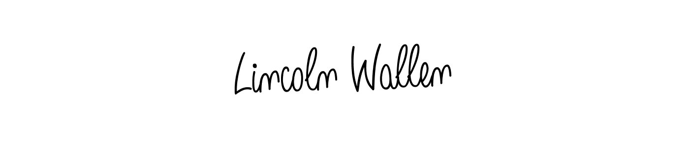Make a beautiful signature design for name Lincoln Wallen. With this signature (Angelique-Rose-font-FFP) style, you can create a handwritten signature for free. Lincoln Wallen signature style 5 images and pictures png