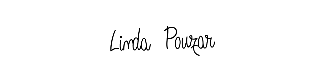 Make a beautiful signature design for name Linda  Pouzar. With this signature (Angelique-Rose-font-FFP) style, you can create a handwritten signature for free. Linda  Pouzar signature style 5 images and pictures png