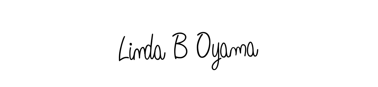 Also You can easily find your signature by using the search form. We will create Linda B Oyama name handwritten signature images for you free of cost using Angelique-Rose-font-FFP sign style. Linda B Oyama signature style 5 images and pictures png