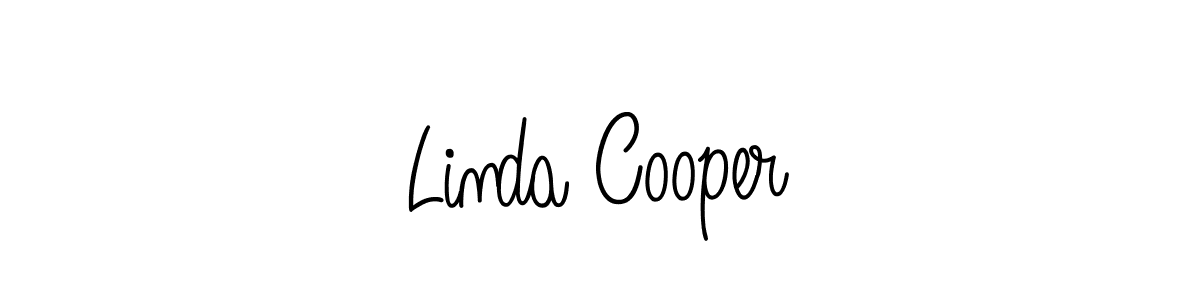How to make Linda Cooper name signature. Use Angelique-Rose-font-FFP style for creating short signs online. This is the latest handwritten sign. Linda Cooper signature style 5 images and pictures png