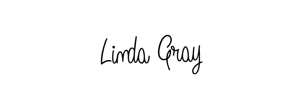 Linda Gray stylish signature style. Best Handwritten Sign (Angelique-Rose-font-FFP) for my name. Handwritten Signature Collection Ideas for my name Linda Gray. Linda Gray signature style 5 images and pictures png