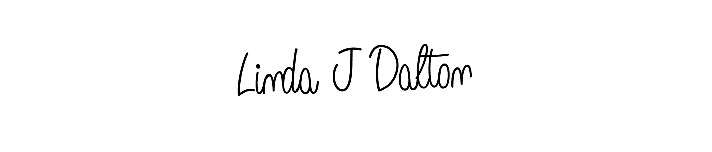 Make a short Linda J Dalton signature style. Manage your documents anywhere anytime using Angelique-Rose-font-FFP. Create and add eSignatures, submit forms, share and send files easily. Linda J Dalton signature style 5 images and pictures png