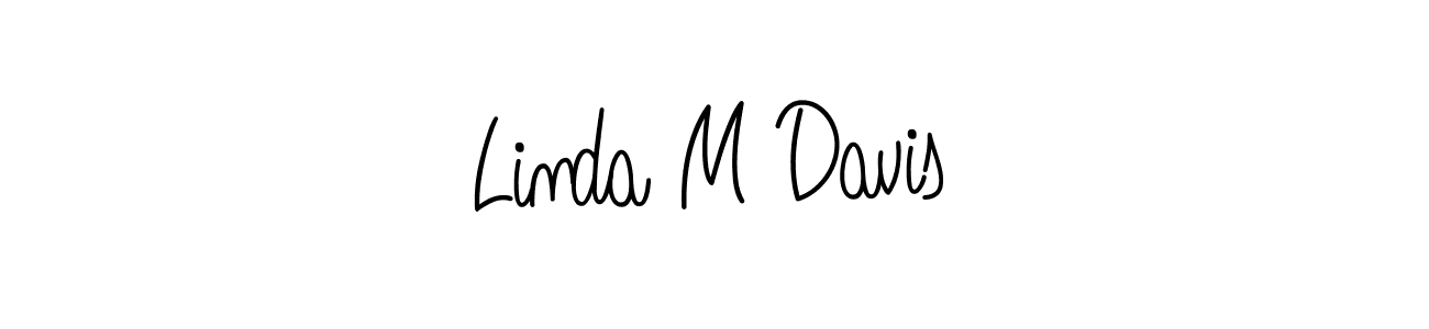 The best way (Angelique-Rose-font-FFP) to make a short signature is to pick only two or three words in your name. The name Linda M Davis include a total of six letters. For converting this name. Linda M Davis signature style 5 images and pictures png