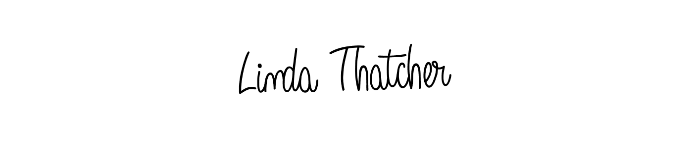 Design your own signature with our free online signature maker. With this signature software, you can create a handwritten (Angelique-Rose-font-FFP) signature for name Linda Thatcher. Linda Thatcher signature style 5 images and pictures png