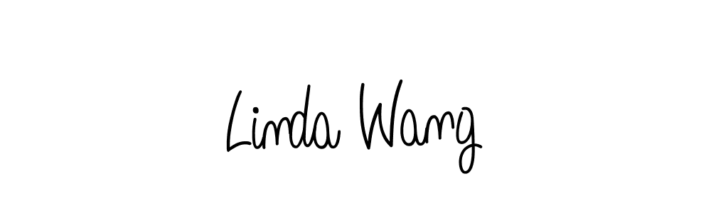 Best and Professional Signature Style for Linda Wang. Angelique-Rose-font-FFP Best Signature Style Collection. Linda Wang signature style 5 images and pictures png