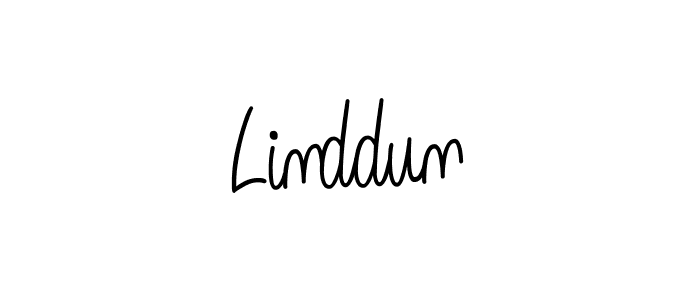 Use a signature maker to create a handwritten signature online. With this signature software, you can design (Angelique-Rose-font-FFP) your own signature for name Linddun. Linddun signature style 5 images and pictures png