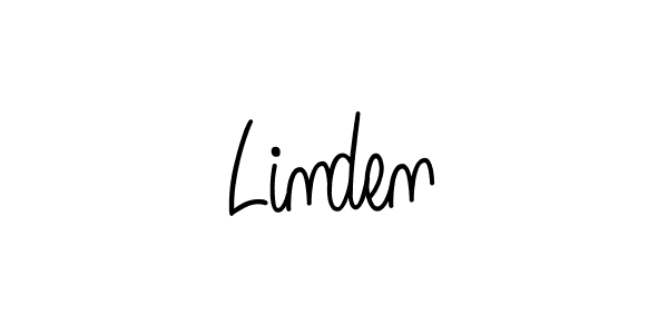 Use a signature maker to create a handwritten signature online. With this signature software, you can design (Angelique-Rose-font-FFP) your own signature for name Linden. Linden signature style 5 images and pictures png