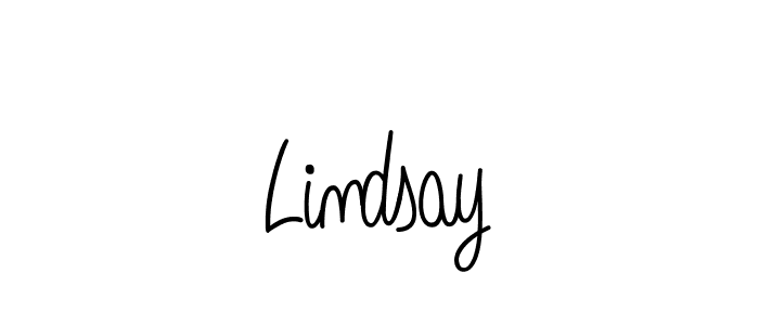 You should practise on your own different ways (Angelique-Rose-font-FFP) to write your name (Lindsay) in signature. don't let someone else do it for you. Lindsay signature style 5 images and pictures png