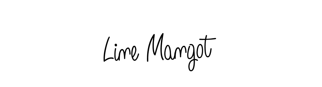 Best and Professional Signature Style for Line Mangot. Angelique-Rose-font-FFP Best Signature Style Collection. Line Mangot signature style 5 images and pictures png