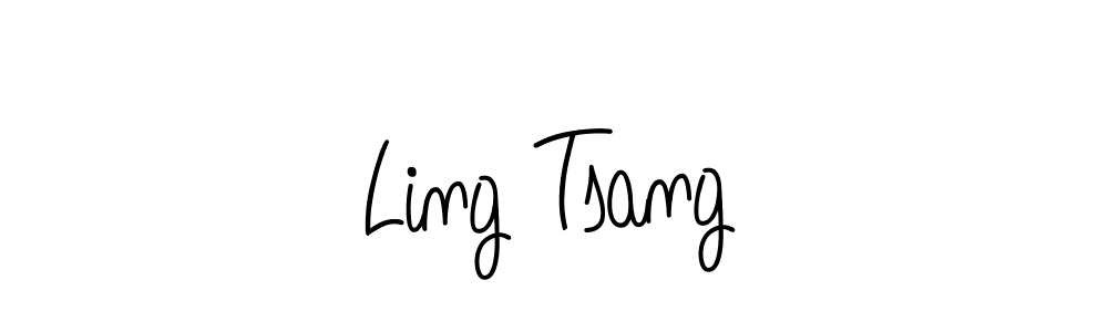 How to make Ling Tsang name signature. Use Angelique-Rose-font-FFP style for creating short signs online. This is the latest handwritten sign. Ling Tsang signature style 5 images and pictures png