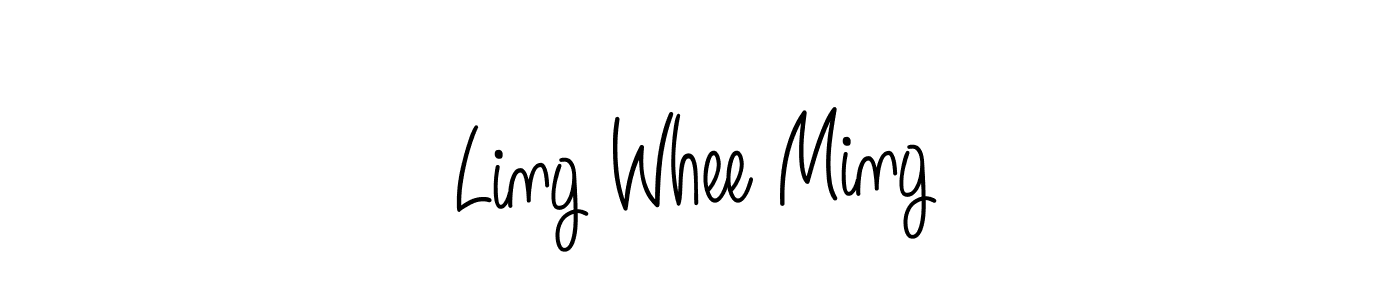 This is the best signature style for the Ling Whee Ming name. Also you like these signature font (Angelique-Rose-font-FFP). Mix name signature. Ling Whee Ming signature style 5 images and pictures png