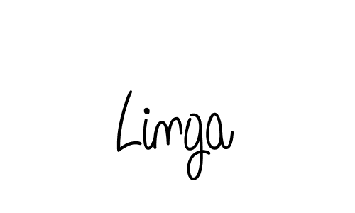 Make a beautiful signature design for name Linga. With this signature (Angelique-Rose-font-FFP) style, you can create a handwritten signature for free. Linga signature style 5 images and pictures png