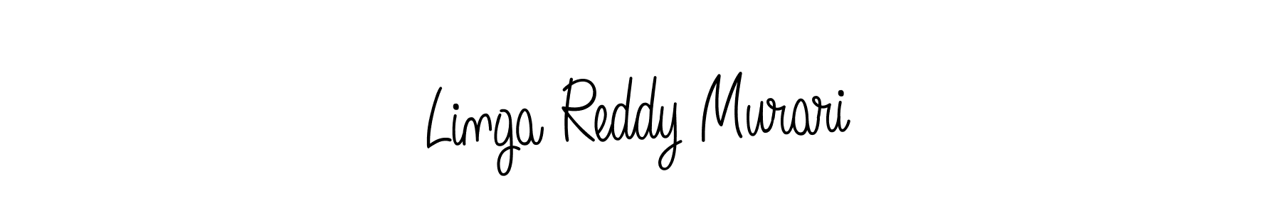 Use a signature maker to create a handwritten signature online. With this signature software, you can design (Angelique-Rose-font-FFP) your own signature for name Linga Reddy Murari. Linga Reddy Murari signature style 5 images and pictures png
