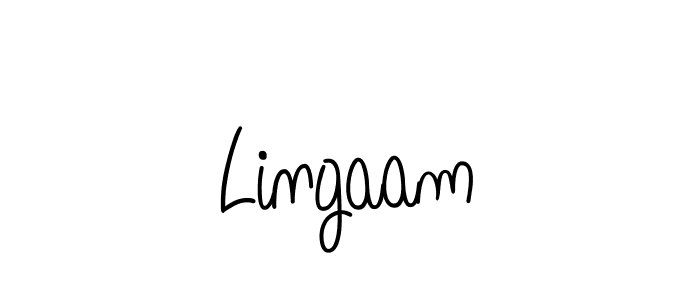 Make a beautiful signature design for name Lingaam. With this signature (Angelique-Rose-font-FFP) style, you can create a handwritten signature for free. Lingaam signature style 5 images and pictures png