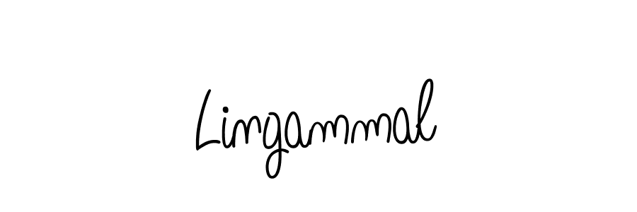 Use a signature maker to create a handwritten signature online. With this signature software, you can design (Angelique-Rose-font-FFP) your own signature for name Lingammal. Lingammal signature style 5 images and pictures png