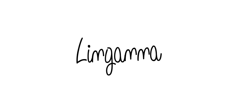 Make a beautiful signature design for name Linganna. With this signature (Angelique-Rose-font-FFP) style, you can create a handwritten signature for free. Linganna signature style 5 images and pictures png