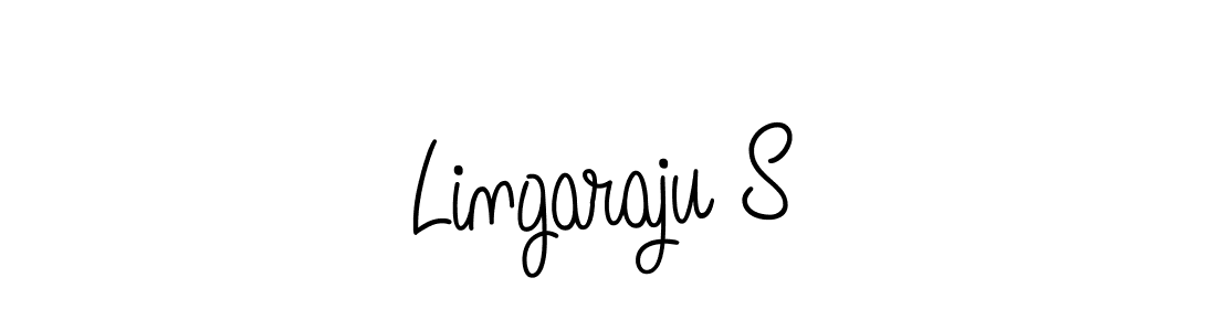 Make a beautiful signature design for name Lingaraju S. With this signature (Angelique-Rose-font-FFP) style, you can create a handwritten signature for free. Lingaraju S signature style 5 images and pictures png