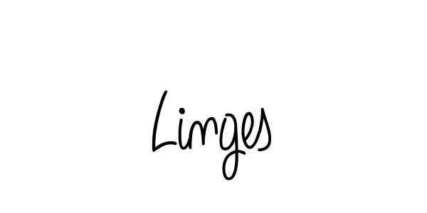 if you are searching for the best signature style for your name Linges. so please give up your signature search. here we have designed multiple signature styles  using Angelique-Rose-font-FFP. Linges signature style 5 images and pictures png