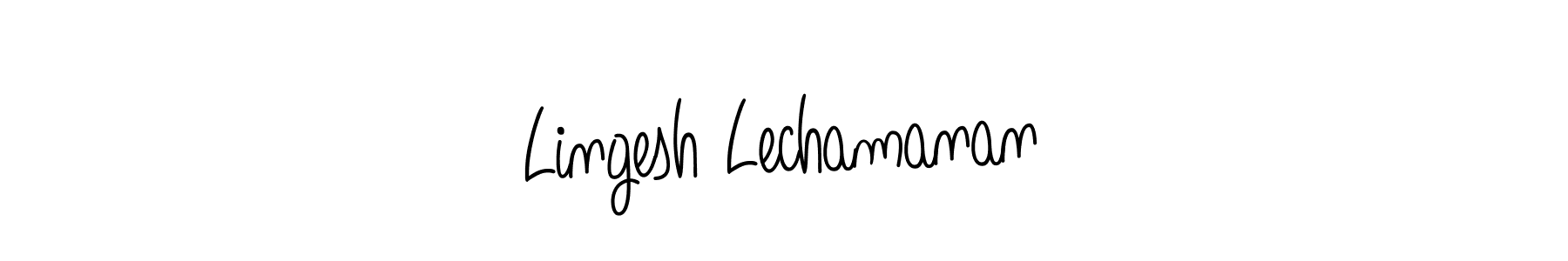 You can use this online signature creator to create a handwritten signature for the name Lingesh Lechamanan. This is the best online autograph maker. Lingesh Lechamanan signature style 5 images and pictures png
