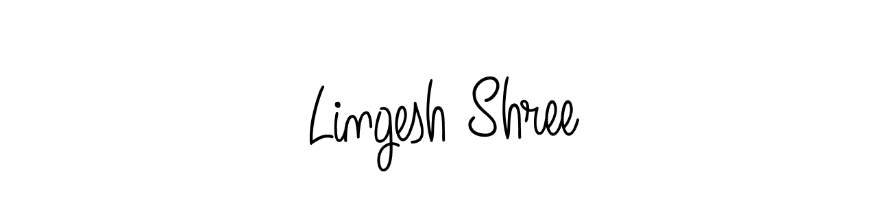 Also we have Lingesh Shree name is the best signature style. Create professional handwritten signature collection using Angelique-Rose-font-FFP autograph style. Lingesh Shree signature style 5 images and pictures png