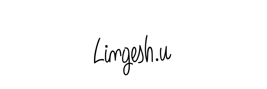 You can use this online signature creator to create a handwritten signature for the name Lingesh.u. This is the best online autograph maker. Lingesh.u signature style 5 images and pictures png