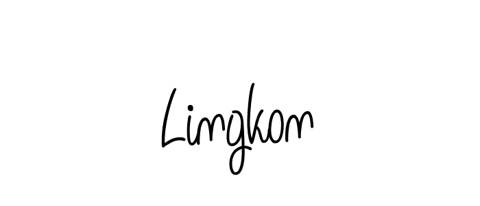 Best and Professional Signature Style for Lingkon. Angelique-Rose-font-FFP Best Signature Style Collection. Lingkon signature style 5 images and pictures png