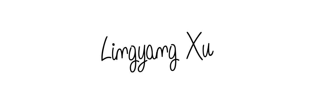 Create a beautiful signature design for name Lingyang Xu. With this signature (Angelique-Rose-font-FFP) fonts, you can make a handwritten signature for free. Lingyang Xu signature style 5 images and pictures png