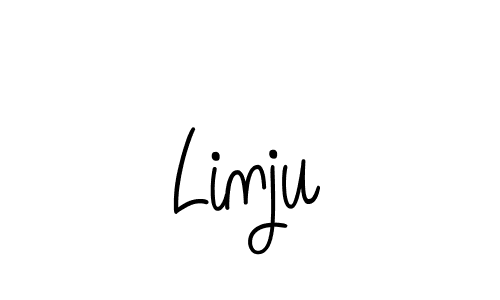 if you are searching for the best signature style for your name Linju. so please give up your signature search. here we have designed multiple signature styles  using Angelique-Rose-font-FFP. Linju signature style 5 images and pictures png