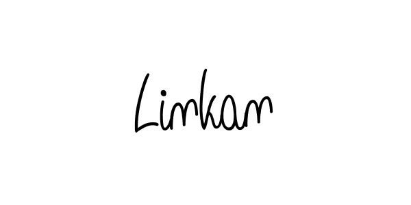 Use a signature maker to create a handwritten signature online. With this signature software, you can design (Angelique-Rose-font-FFP) your own signature for name Linkan. Linkan signature style 5 images and pictures png