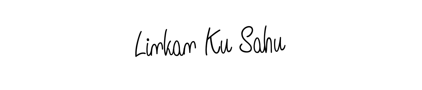 Linkan Ku Sahu stylish signature style. Best Handwritten Sign (Angelique-Rose-font-FFP) for my name. Handwritten Signature Collection Ideas for my name Linkan Ku Sahu. Linkan Ku Sahu signature style 5 images and pictures png