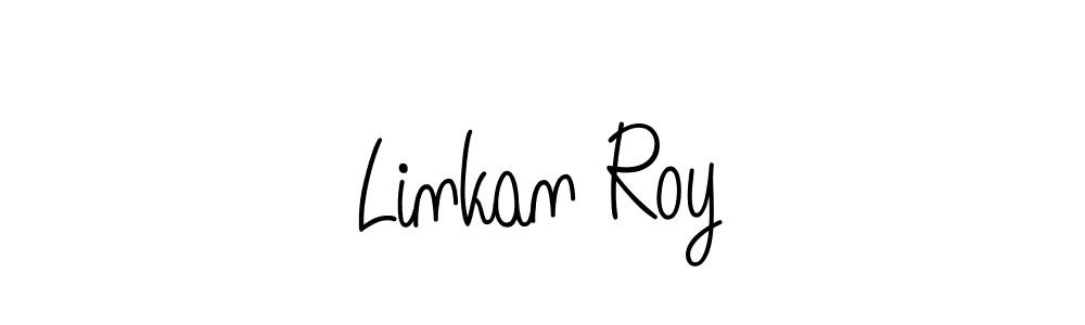 Linkan Roy stylish signature style. Best Handwritten Sign (Angelique-Rose-font-FFP) for my name. Handwritten Signature Collection Ideas for my name Linkan Roy. Linkan Roy signature style 5 images and pictures png