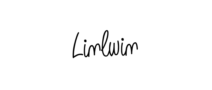 You should practise on your own different ways (Angelique-Rose-font-FFP) to write your name (Linlwin) in signature. don't let someone else do it for you. Linlwin signature style 5 images and pictures png