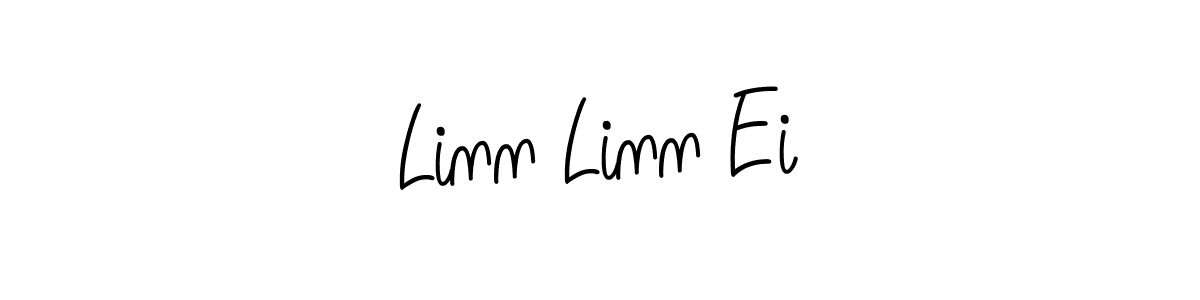 Make a beautiful signature design for name Linn Linn Ei. With this signature (Angelique-Rose-font-FFP) style, you can create a handwritten signature for free. Linn Linn Ei signature style 5 images and pictures png