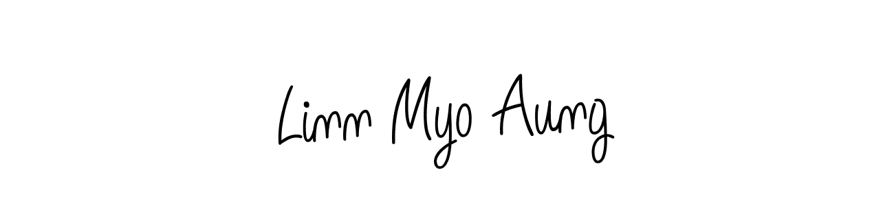 Also we have Linn Myo Aung name is the best signature style. Create professional handwritten signature collection using Angelique-Rose-font-FFP autograph style. Linn Myo Aung signature style 5 images and pictures png