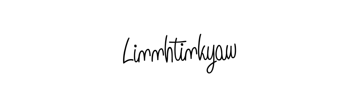 How to make Linnhtinkyaw signature? Angelique-Rose-font-FFP is a professional autograph style. Create handwritten signature for Linnhtinkyaw name. Linnhtinkyaw signature style 5 images and pictures png
