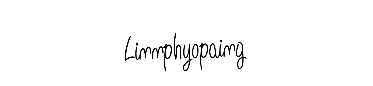 Make a beautiful signature design for name Linnphyopaing. With this signature (Angelique-Rose-font-FFP) style, you can create a handwritten signature for free. Linnphyopaing signature style 5 images and pictures png