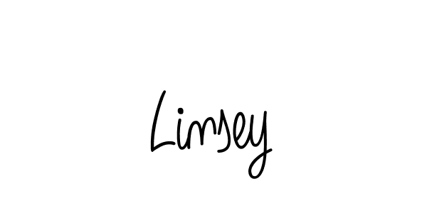 Make a beautiful signature design for name Linsey. With this signature (Angelique-Rose-font-FFP) style, you can create a handwritten signature for free. Linsey signature style 5 images and pictures png
