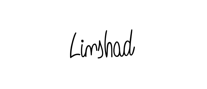 How to Draw Linshad signature style? Angelique-Rose-font-FFP is a latest design signature styles for name Linshad. Linshad signature style 5 images and pictures png