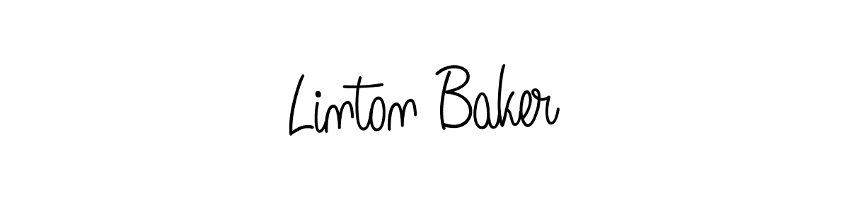 Create a beautiful signature design for name Linton Baker. With this signature (Angelique-Rose-font-FFP) fonts, you can make a handwritten signature for free. Linton Baker signature style 5 images and pictures png