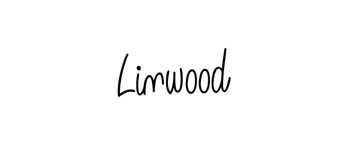 Make a beautiful signature design for name Linwood. With this signature (Angelique-Rose-font-FFP) style, you can create a handwritten signature for free. Linwood signature style 5 images and pictures png