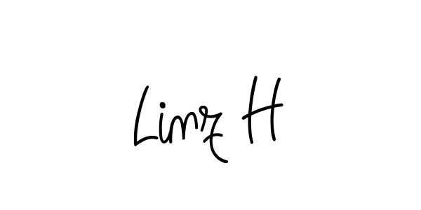You should practise on your own different ways (Angelique-Rose-font-FFP) to write your name (Linz H) in signature. don't let someone else do it for you. Linz H signature style 5 images and pictures png