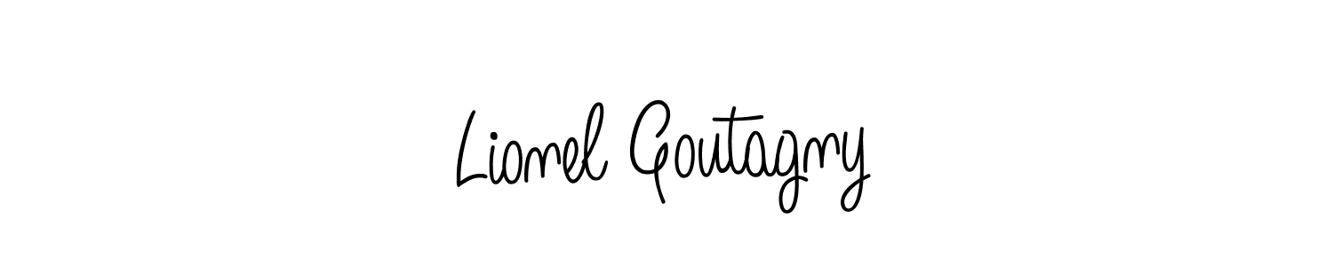 Make a beautiful signature design for name Lionel Goutagny. With this signature (Angelique-Rose-font-FFP) style, you can create a handwritten signature for free. Lionel Goutagny signature style 5 images and pictures png