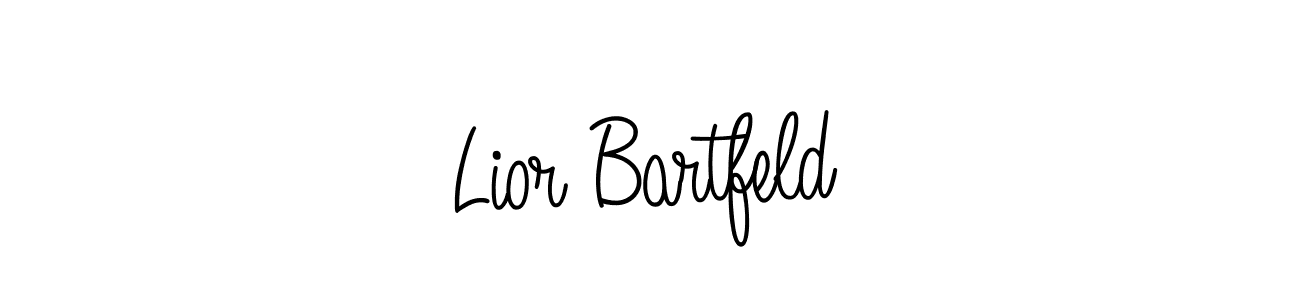 The best way (Angelique-Rose-font-FFP) to make a short signature is to pick only two or three words in your name. The name Lior Bartfeld include a total of six letters. For converting this name. Lior Bartfeld signature style 5 images and pictures png